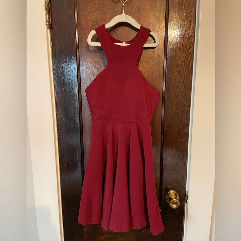 Windsor cutout fit and flare dress